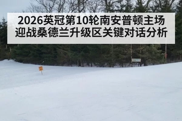 2026英冠第10轮南安普顿主场迎战桑德兰升级区关键对话分析